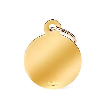 MY FAMILY TAG ROUND GOLDEN BRASS