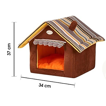 CAMA PARA PERRO PEQUEÑO CON TECHO