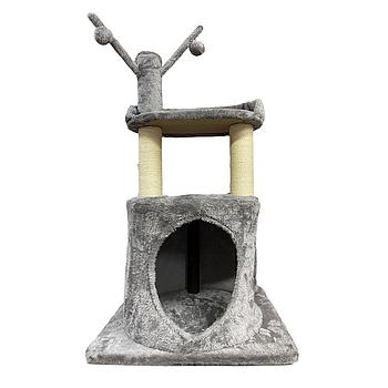 RASCADOR PARA GATOS CON CASITA