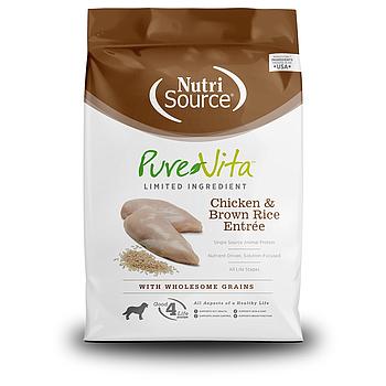 NUTRI SOURCE PURE VITA CHICKEN AND BROWN RICE