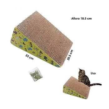 RASCADOR PARA GATO TRIANGULO LOVE