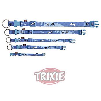 COLLAR MODERN ART WOOF TRIXIE S-M AZUL
