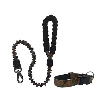 COLLAR CON CORREA GRANDE CAMUFLAJEADO
