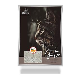 ARENA PARA GATOS PETAMOUR NARANJA