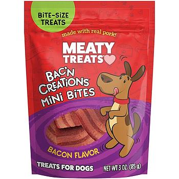 MEATY TREATS BACON FLAVORES 3OZ