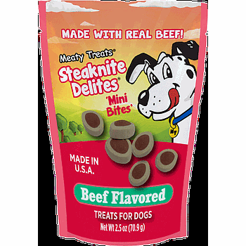 MEATY TREATS STEAK NITE DELITES 2.5OZ